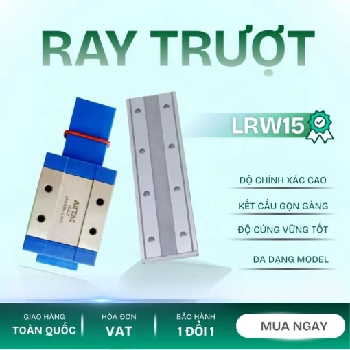 Ray trượt tuyến tính mini bản rộng LRW15N1X70S15AN
