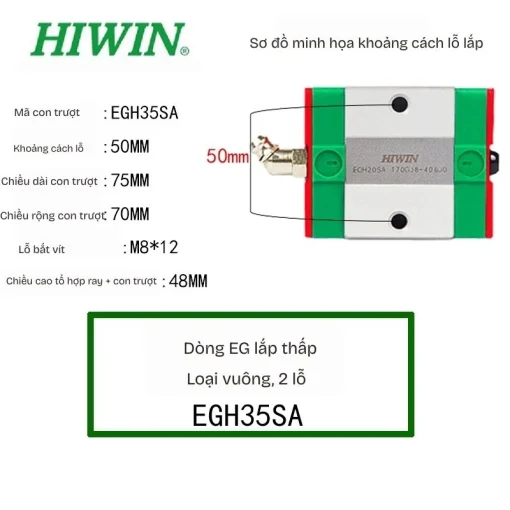 Ray trượt dẫn hướng EGH35SA - Ảnh 2