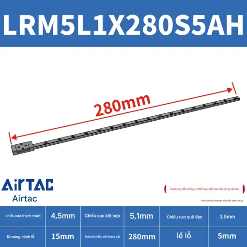 Ray trượt mở rộng LRM5L1X280S5AH - Ảnh 2