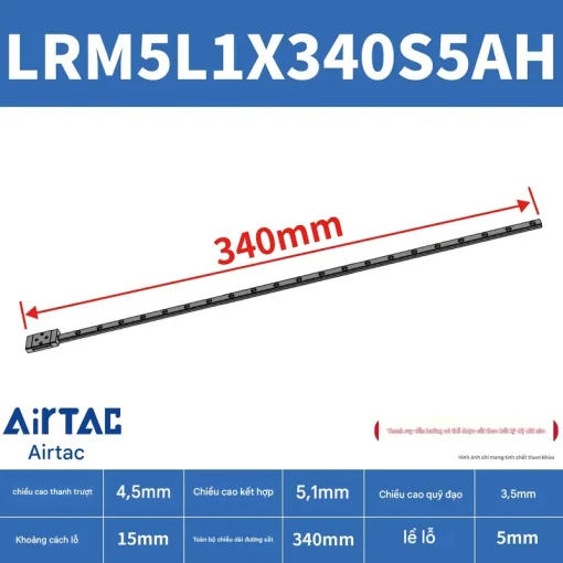 Ray trượt mở rộng LRM5L1X340S5AH - Ảnh 2