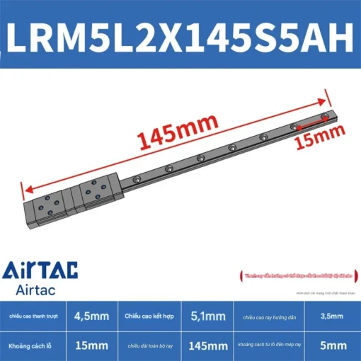 Ray trượt mở rộng LRM5L2X145S5AH - Ảnh 2