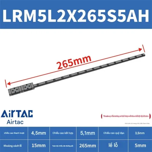Ray trượt mở rộng LRM5L2X265S5AH - Ảnh 2
