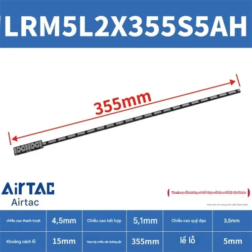 Ray trượt mở rộng LRM5L2X355S5AH - Ảnh 2