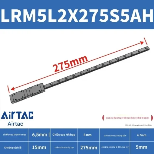 Ray trượt mở rộng LRM7L2X275S5AH - Ảnh 2