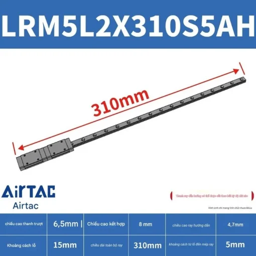 Ray trượt mở rộng LRM7L2X310S5AH - Ảnh 2