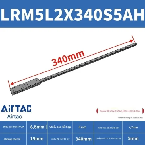 Ray trượt mở rộng LRM7L2X340S5AH - Ảnh 2