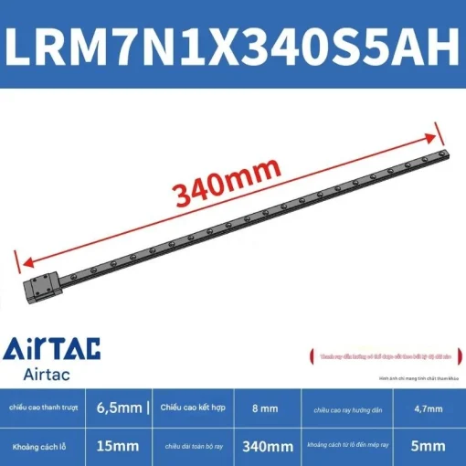 Ray trượt tiêu chuẩn LRM7N1X340S5AH - Ảnh 2