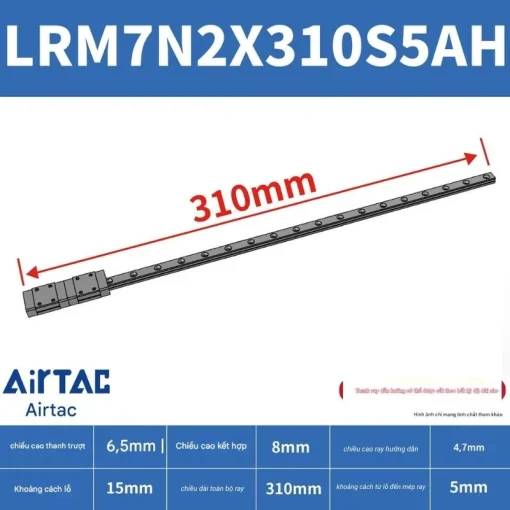 Ray trượt tiêu chuẩn LRM7N2X310S5AH - Ảnh 2