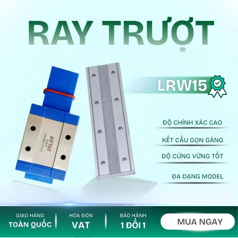 Ray trượt tuyến tính mini bản rộng LRW15L2X1010S15AN