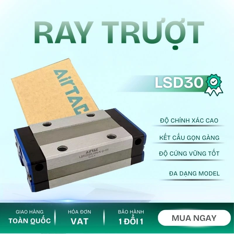 Ray trượt ngắn LSD30HS1X1160S20AN-M6