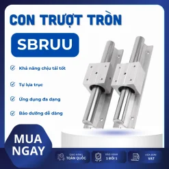 Con trượt tròn có đế thân ngắn SBR25UU (Bi trượt tròn có đế)