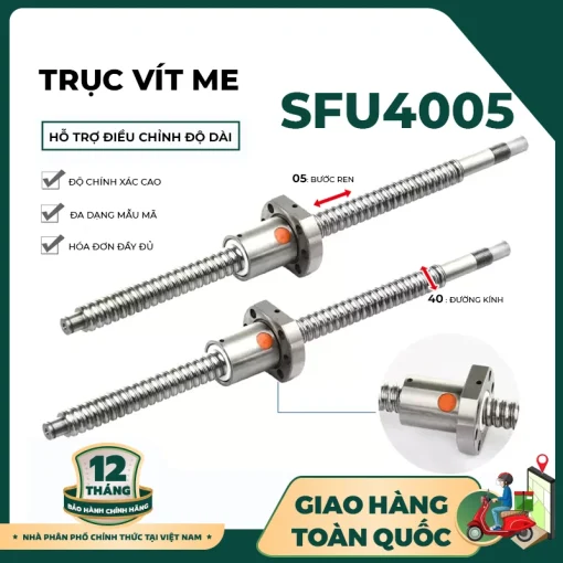 Trục vít me SFU4005 - Ảnh 2