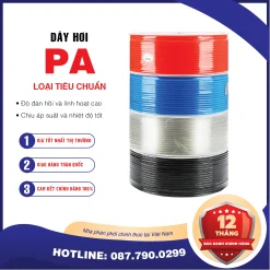 PA14x10 Dây hơi khí nén PA AKS (PA14x10 Màu: trắng, đen, xanh, cam)