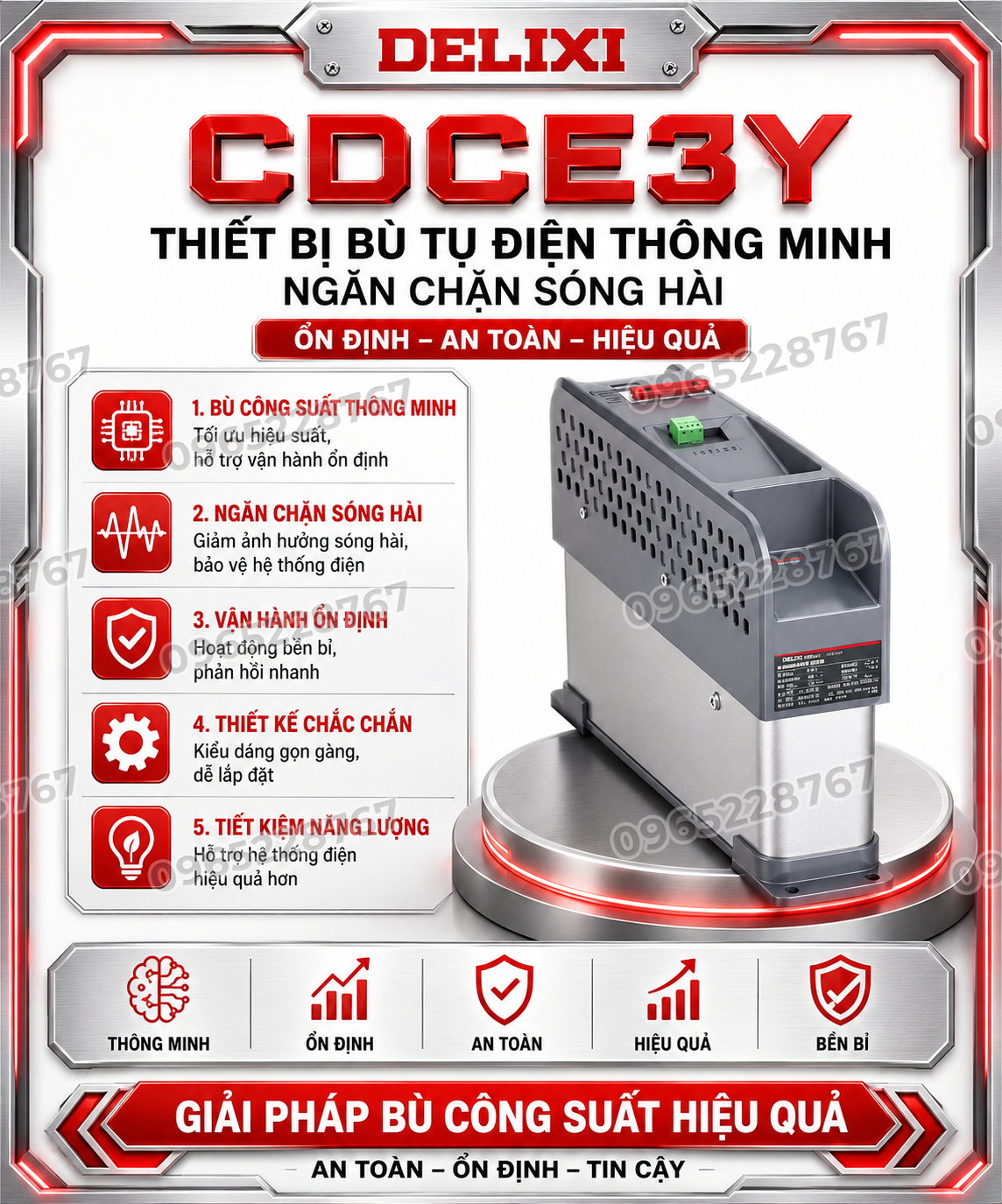 CDCE3Y Thiết bị bù tụ điện thông minh ngăn chặn sóng hài