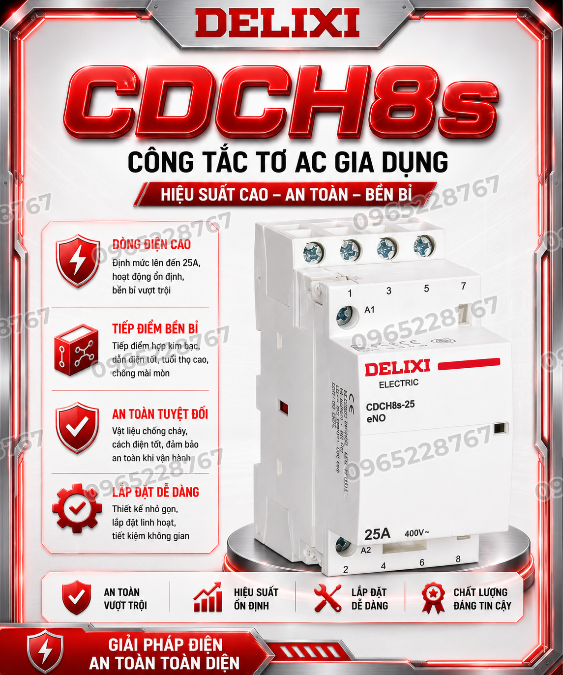 CDCH8s Công tắc tơ AC gia dụng