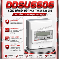 DDSU6606 công tơ điện một pha (thanh ray DIN)