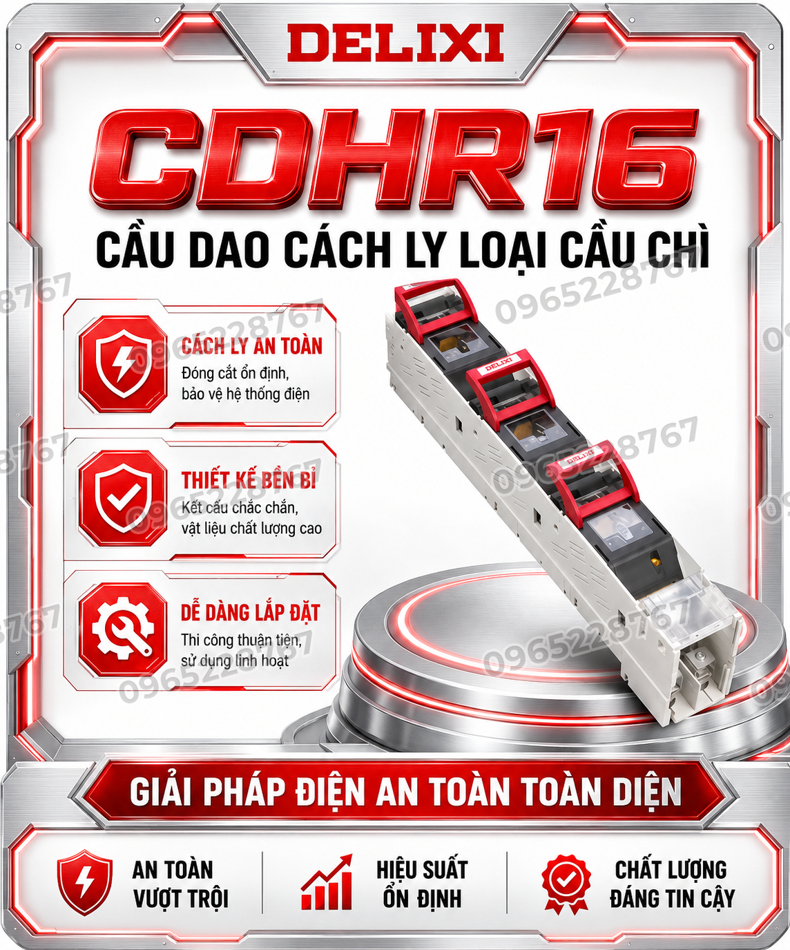 CDHR16 cầu dao cách ly loại cầu chì