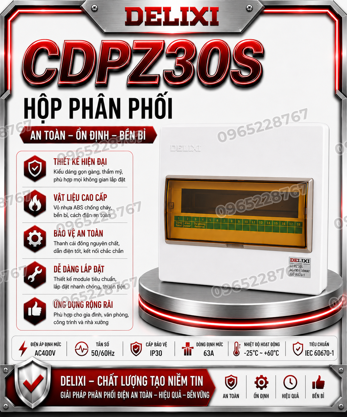 CDPZ30S Hộp phân phối