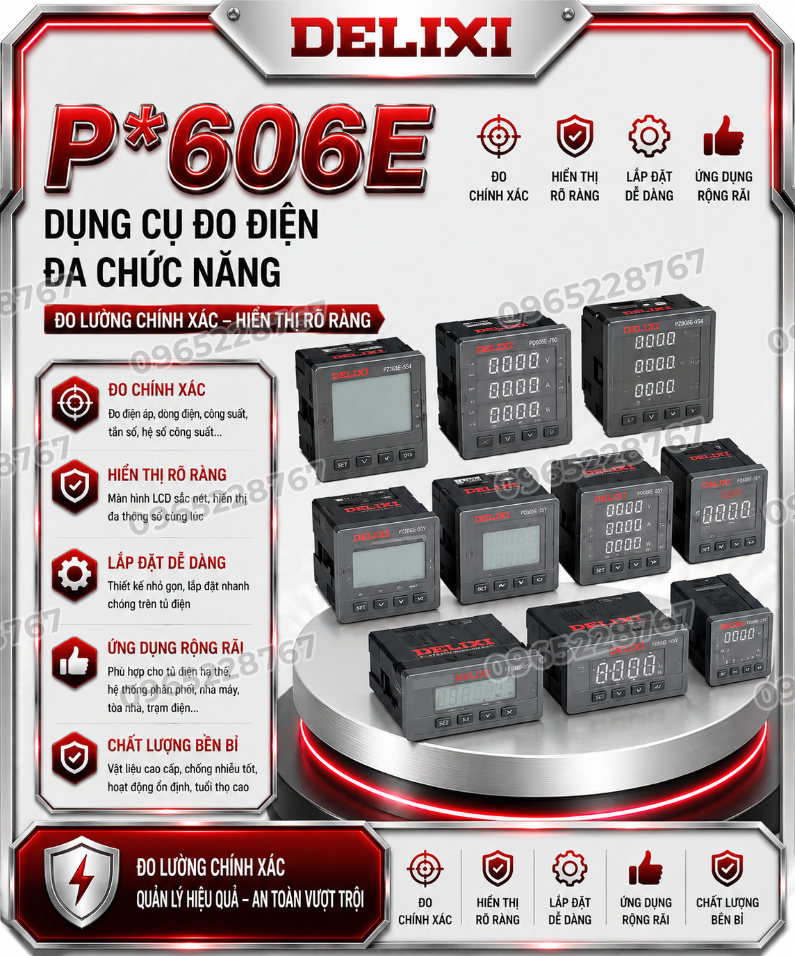 Dụng cụ đo điện đa chức năng P*606E