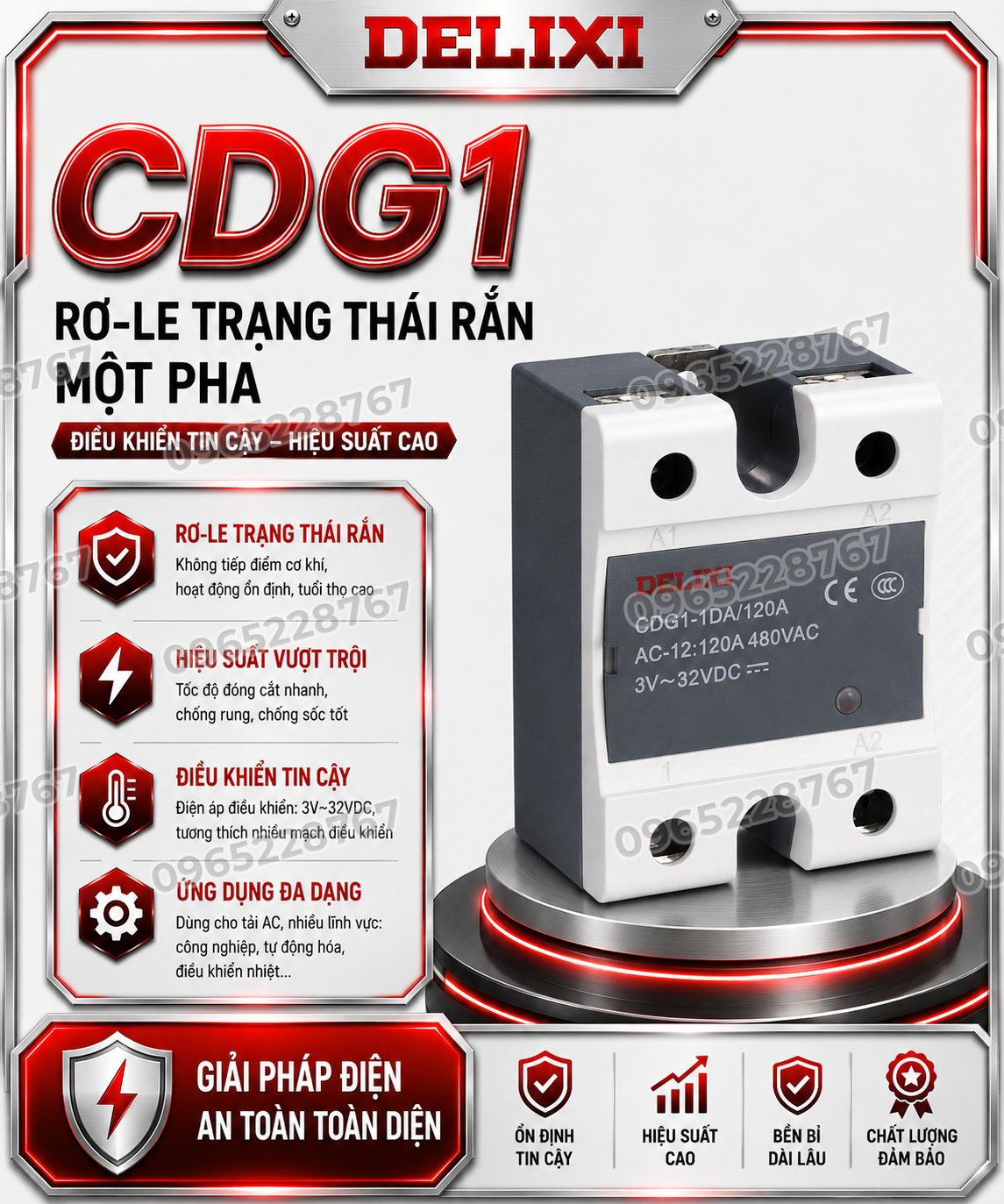 CDG1 rơ-le trạng thái rắn một pha