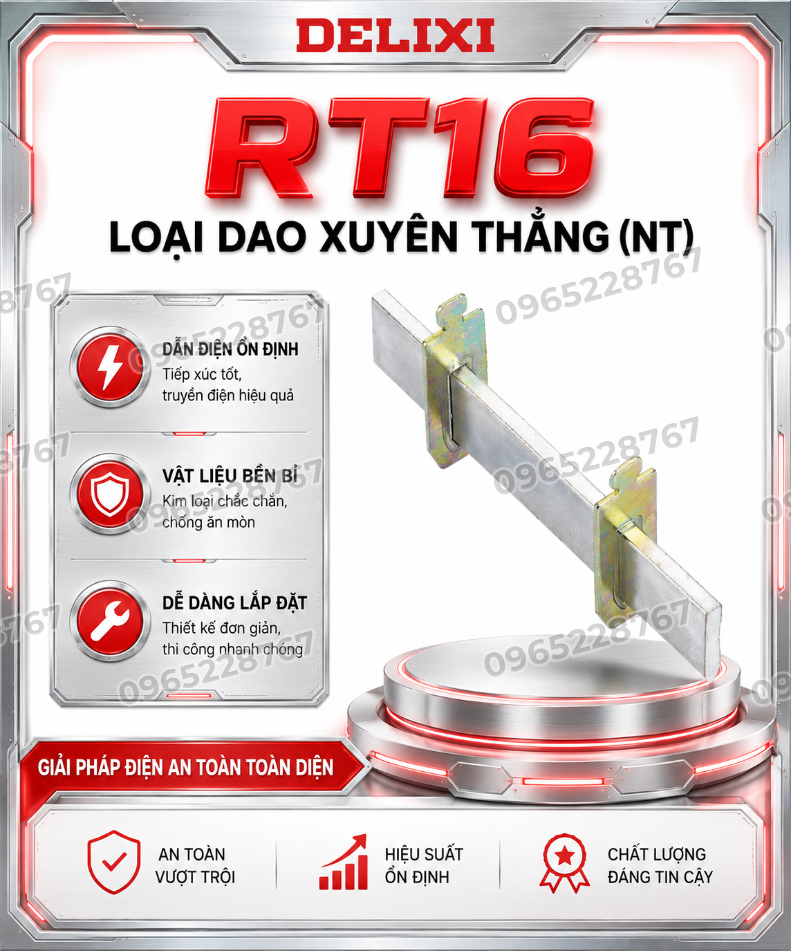 RT16 Loại dao xuyên thẳng (NT)