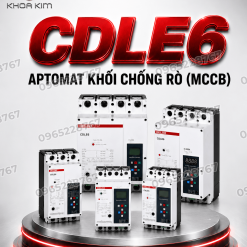 CDLE6 aptomat khối chống rò (MCCB)