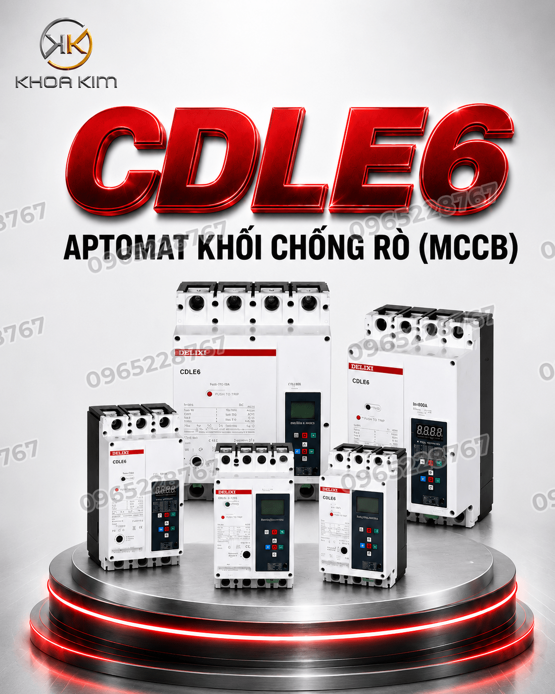 CDLE6 aptomat khối chống rò (MCCB)