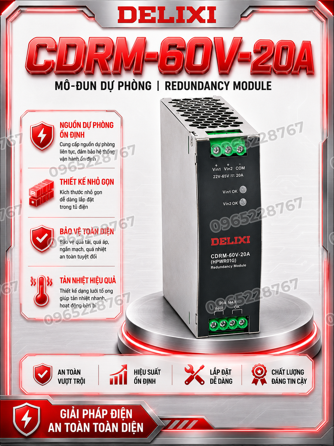 CDRM-60V-20A Mô-đun dự phòng CDRM-60 V-20 A