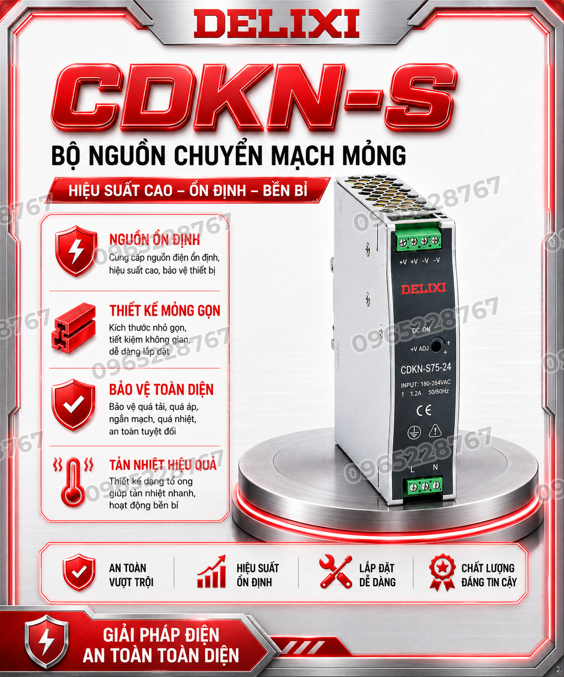Bộ nguồn chuyển mạch mỏng CDKN-S